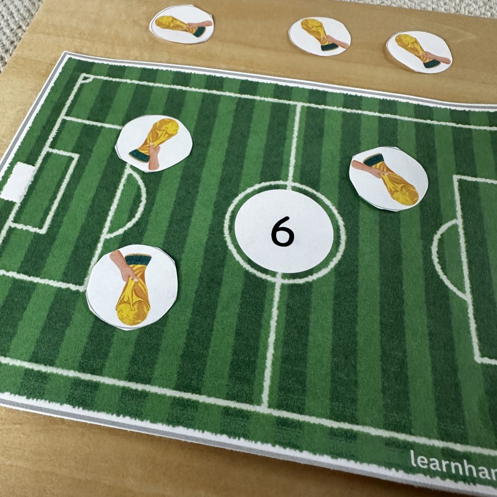 Math activity to teach countint to 10
